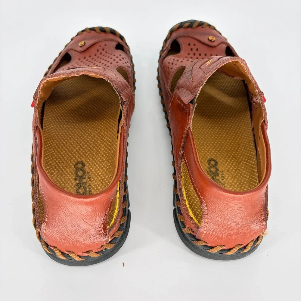 CLOHOO mens leather